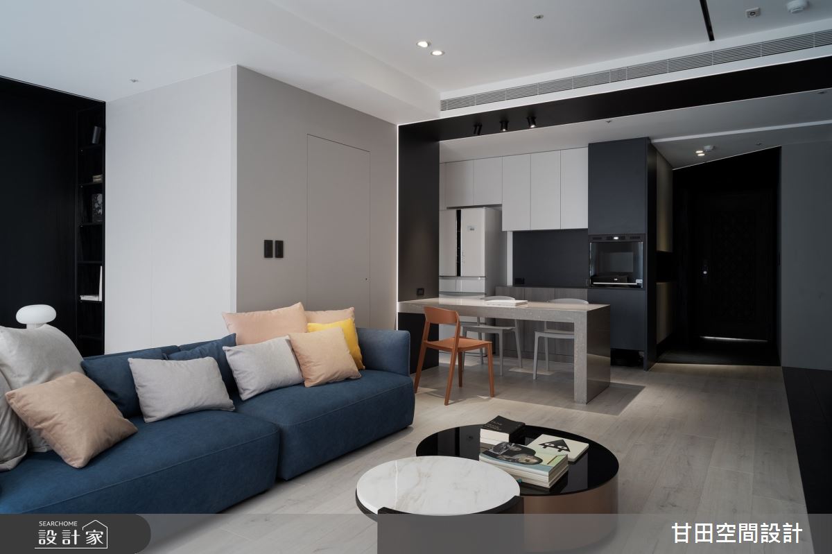 30坪新成屋(5年以下)＿現代風客廳餐廳廚房案例圖片＿甘田空間設計＿甘田_09之9