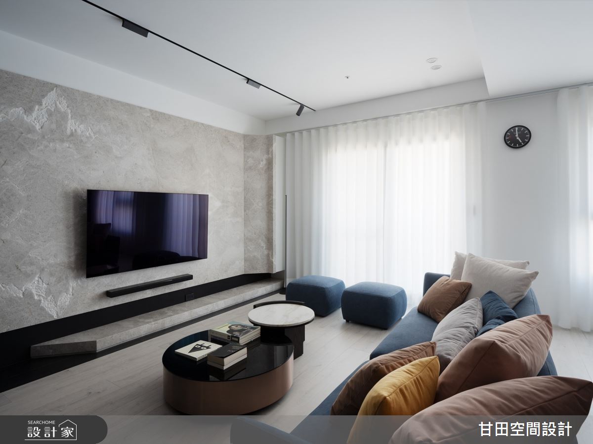 30坪新成屋(5年以下)＿現代風客廳案例圖片＿甘田空間設計＿甘田_09之5