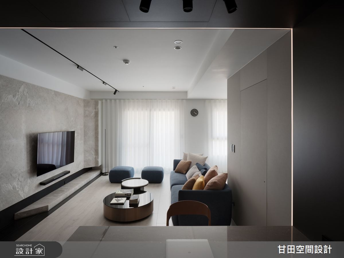 30坪新成屋(5年以下)＿現代風客廳案例圖片＿甘田空間設計＿甘田_09之3