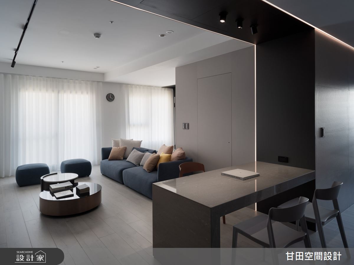 30坪新成屋(5年以下)＿現代風客廳餐廳案例圖片＿甘田空間設計＿甘田_09之2