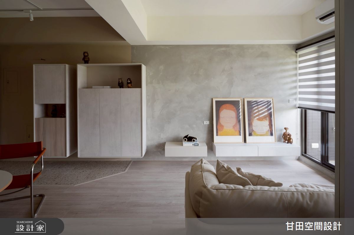 25坪新成屋(5年以下)＿北歐風玄關客廳案例圖片＿甘田空間設計＿甘田_10之7