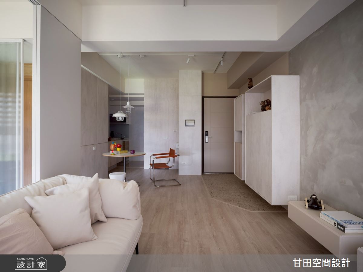 25坪新成屋(5年以下)＿北歐風玄關客廳餐廳廚房案例圖片＿甘田空間設計＿甘田_10之4