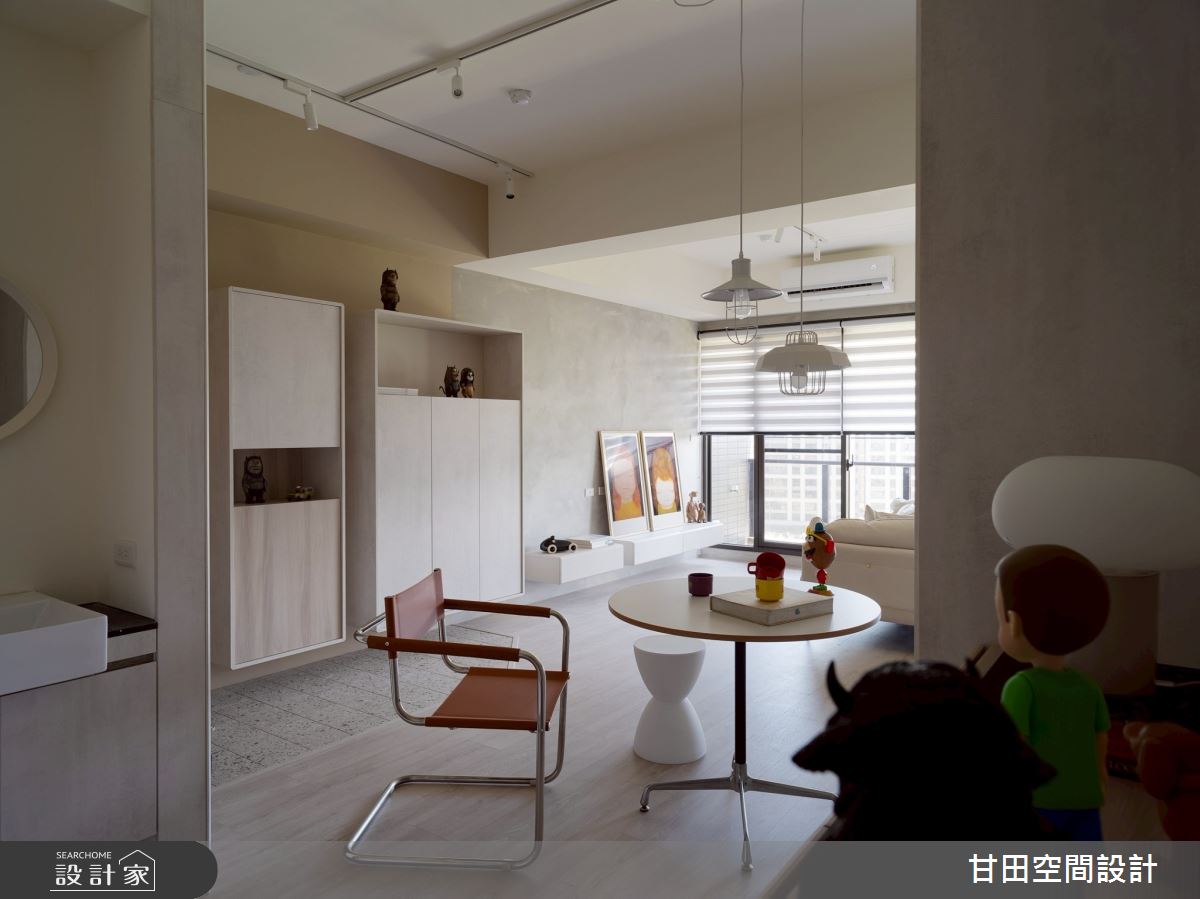 25坪新成屋(5年以下)＿北歐風客廳餐廳案例圖片＿甘田空間設計＿甘田_10之8