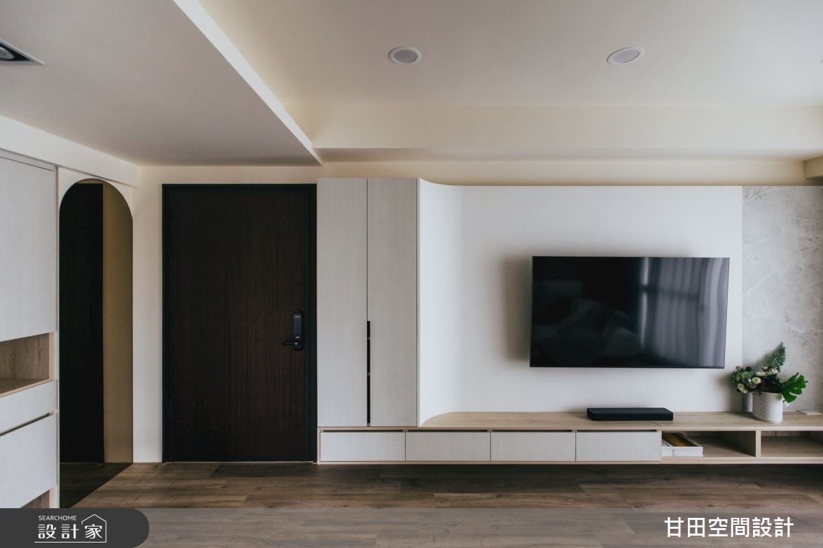 27坪新成屋(5年以下)＿混搭風客廳案例圖片＿甘田空間設計＿甘田_11之1