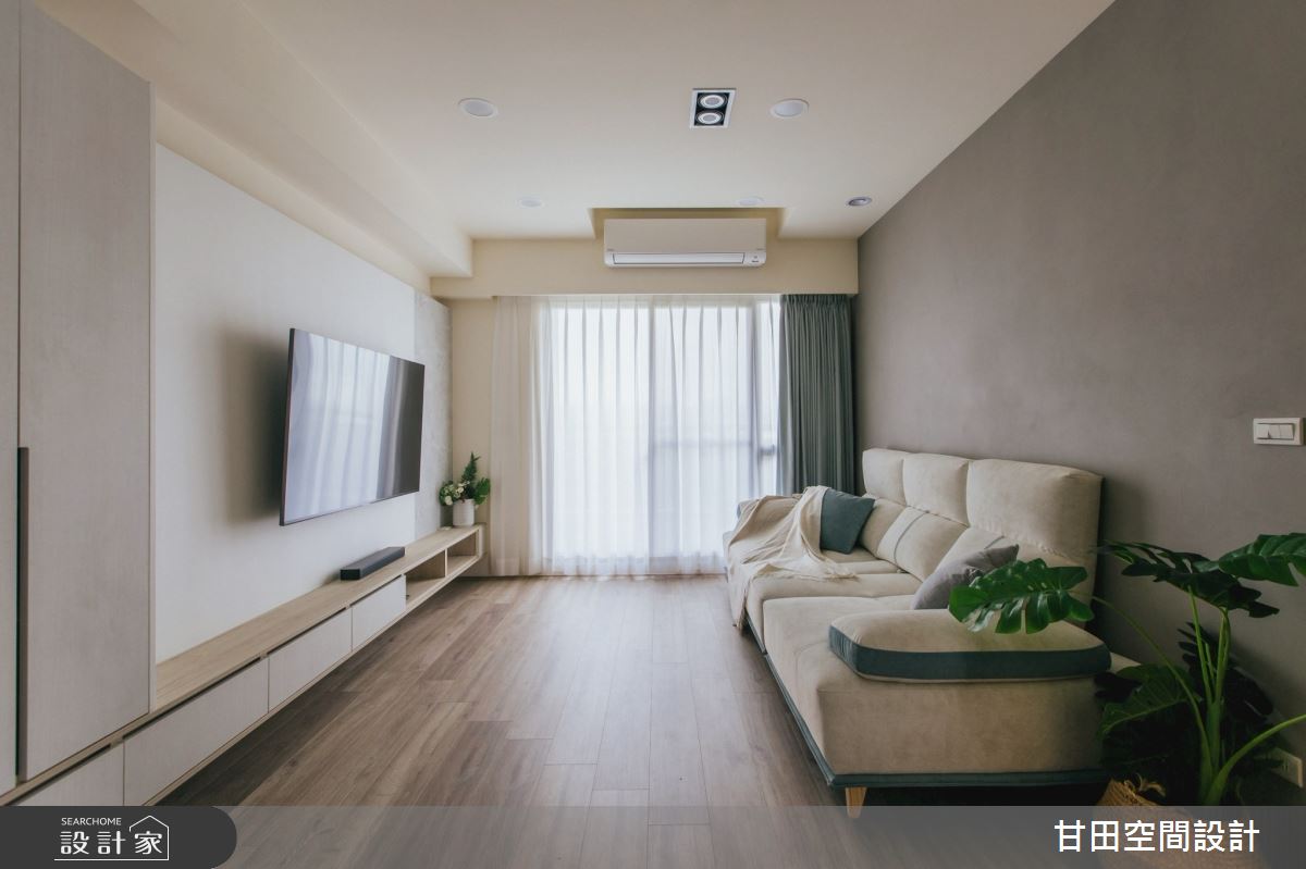 27坪新成屋(5年以下)＿混搭風客廳案例圖片＿甘田空間設計＿甘田_11之3