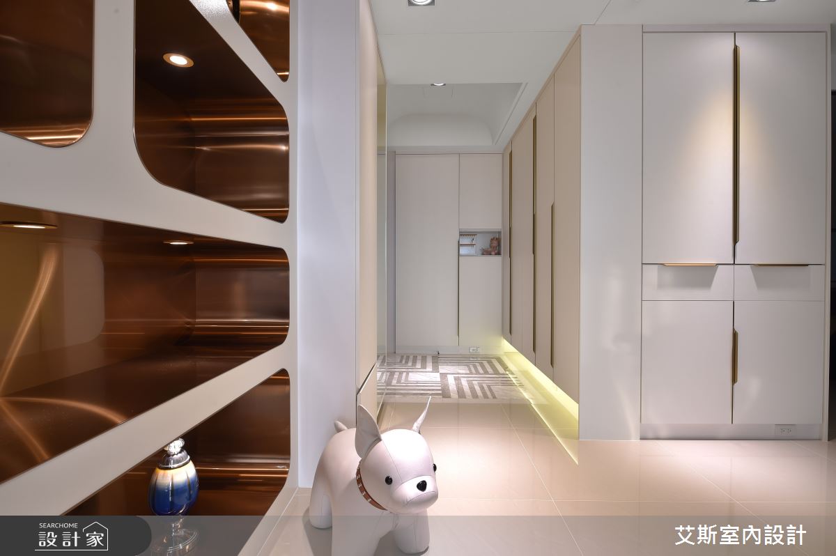 40坪新成屋(5年以下)＿現代風玄關客廳案例圖片＿艾斯室內設計＿艾斯_龍騰城堡17F-A3之1