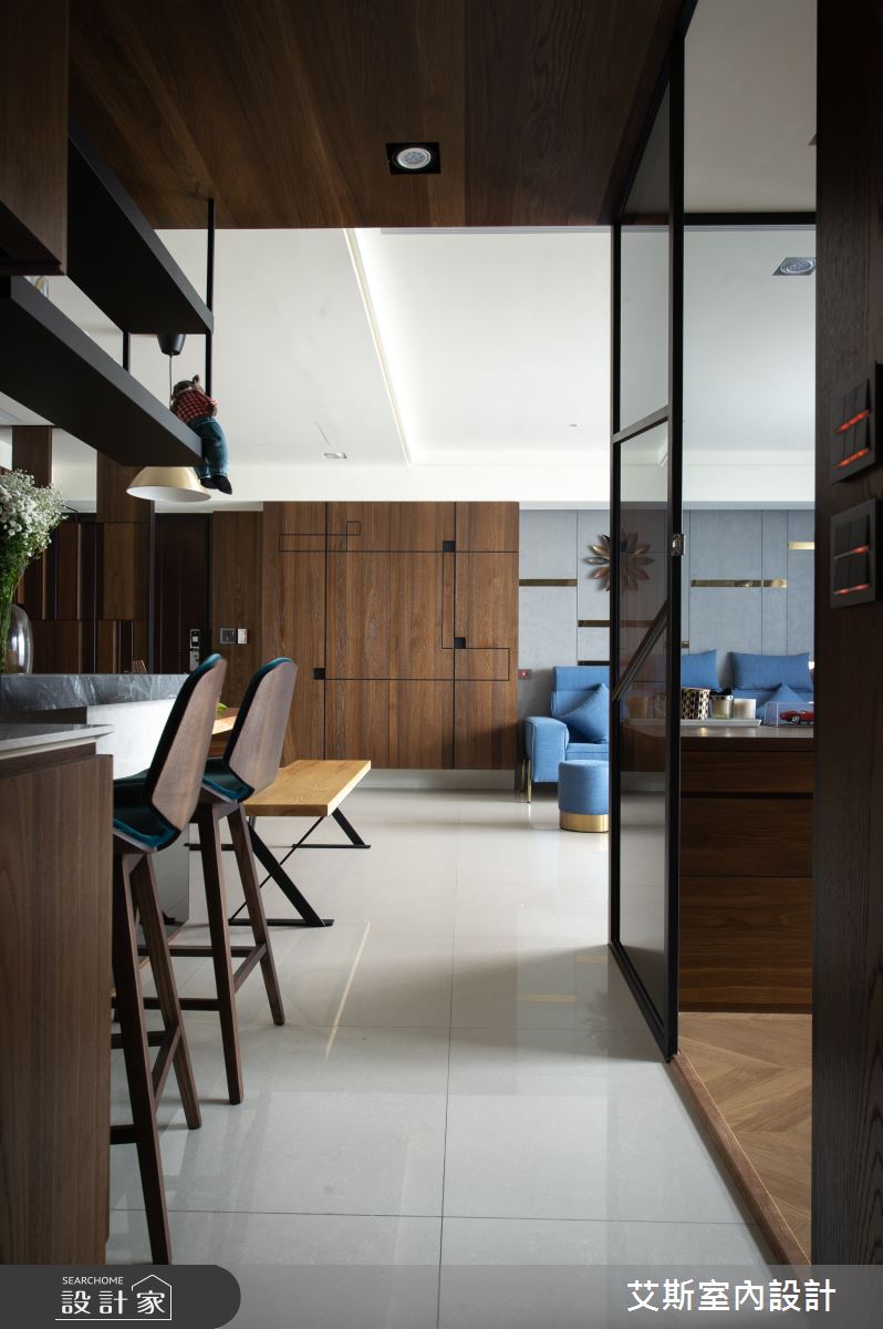 35坪新成屋(5年以下)＿現代風走廊案例圖片＿艾斯室內設計＿艾斯_高雄新都廳之9