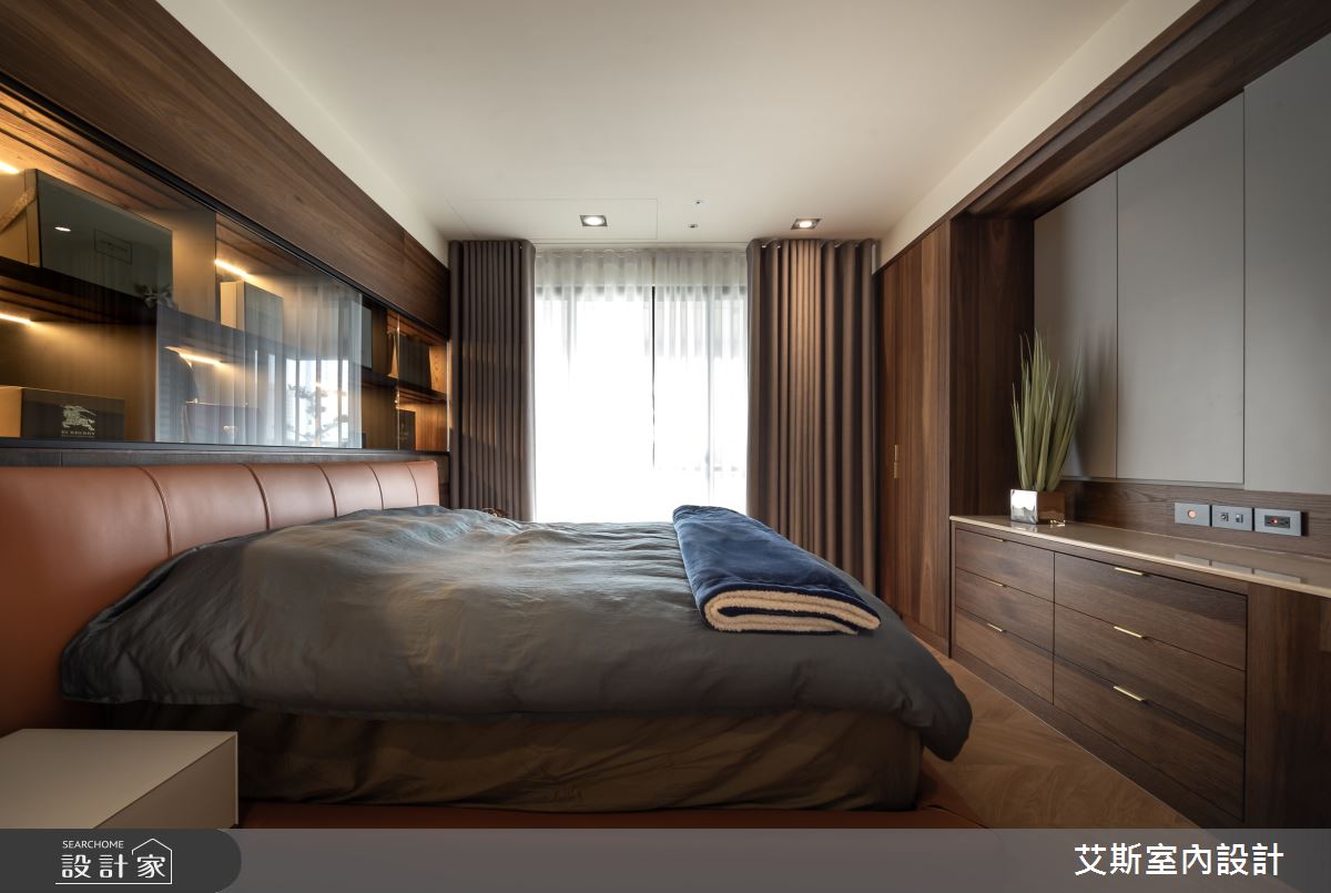 35坪新成屋(5年以下)＿現代風臥室案例圖片＿艾斯室內設計＿艾斯_高雄新都廳之12