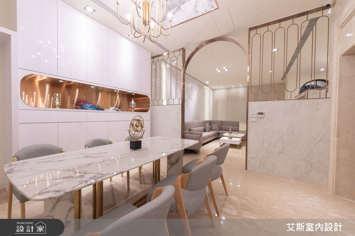 100坪新成屋(5年以下)＿現代風餐廳案例圖片＿艾斯室內設計＿艾斯_大昌別墅之5