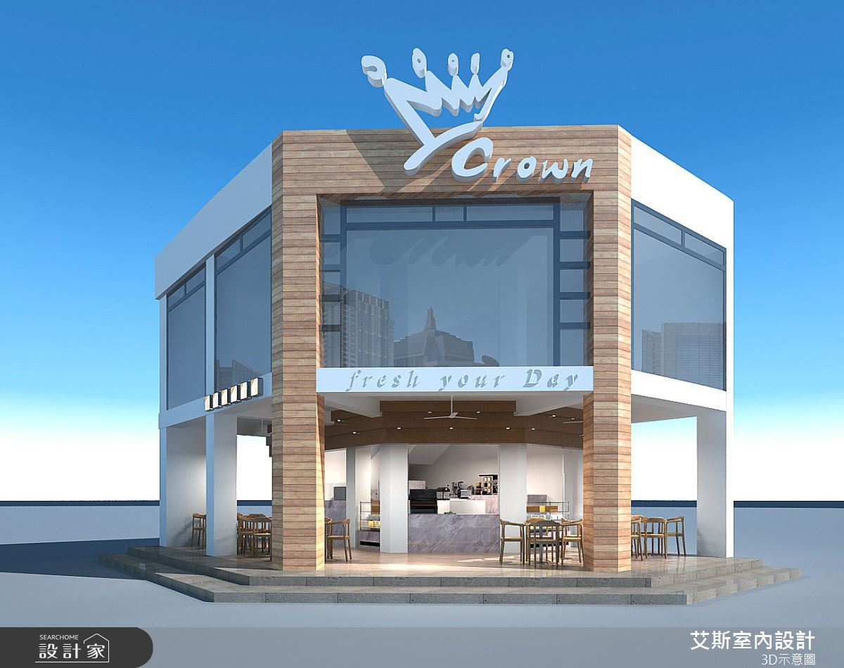 80坪新古屋(10年以下)＿北歐風商業空間案例圖片＿艾斯室內設計＿艾斯_金礦咖啡-六合店之5