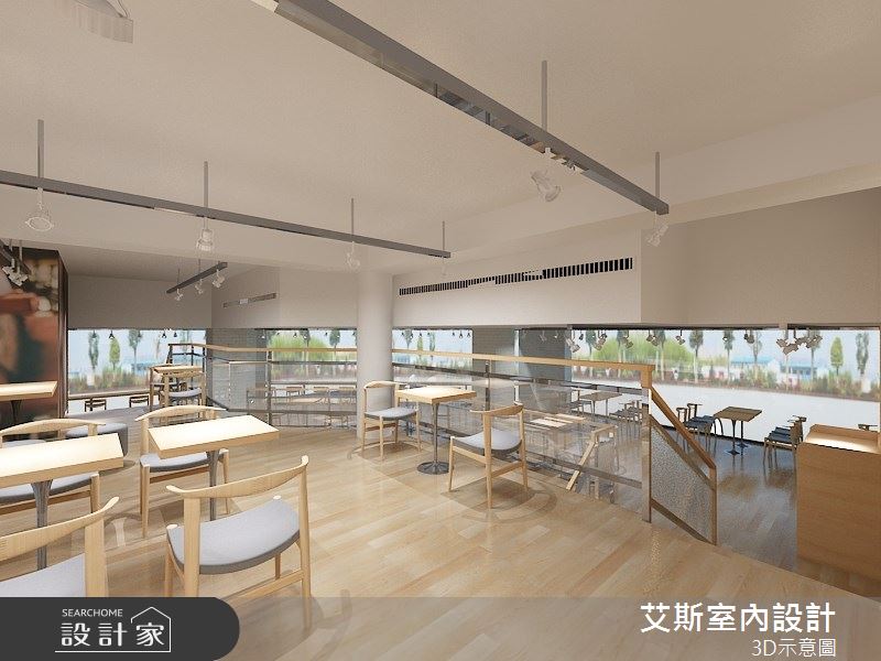 100坪新古屋(10年以下)＿北歐風商業空間案例圖片＿艾斯室內設計＿艾斯_金礦咖啡-台中自由店之5