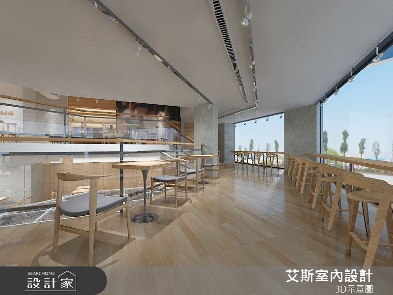 100坪新古屋(10年以下)＿北歐風商業空間案例圖片＿艾斯室內設計＿艾斯_金礦咖啡-台中自由店之6