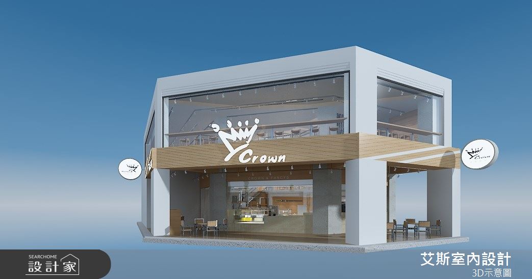 100坪新古屋(10年以下)＿北歐風商業空間案例圖片＿艾斯室內設計＿艾斯_金礦咖啡-台中自由店之8