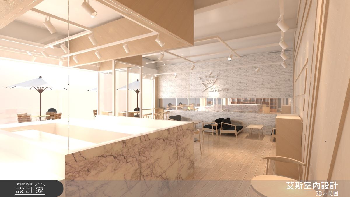 100坪新古屋(10年以下)＿北歐風商業空間案例圖片＿艾斯室內設計＿艾斯_金礦咖啡-台中潭子店之3