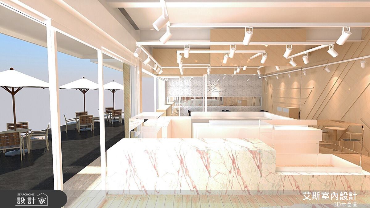 100坪新古屋(10年以下)＿北歐風商業空間案例圖片＿艾斯室內設計＿艾斯_金礦咖啡-台中潭子店之5