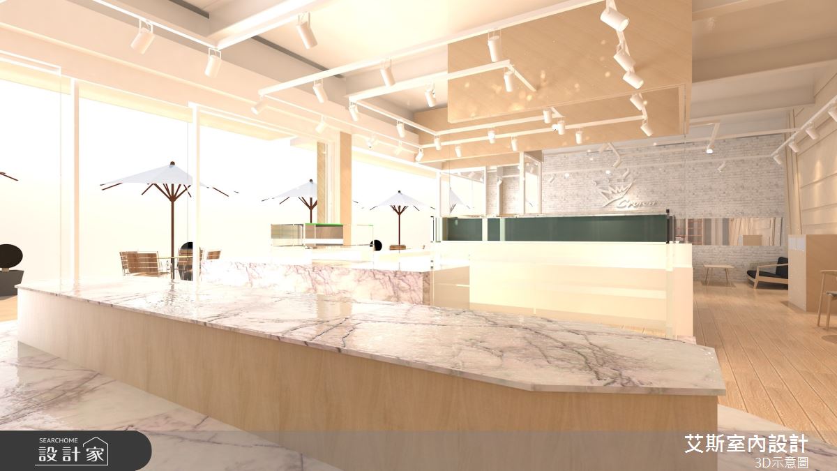 100坪新古屋(10年以下)＿北歐風商業空間案例圖片＿艾斯室內設計＿艾斯_金礦咖啡-台中潭子店之7