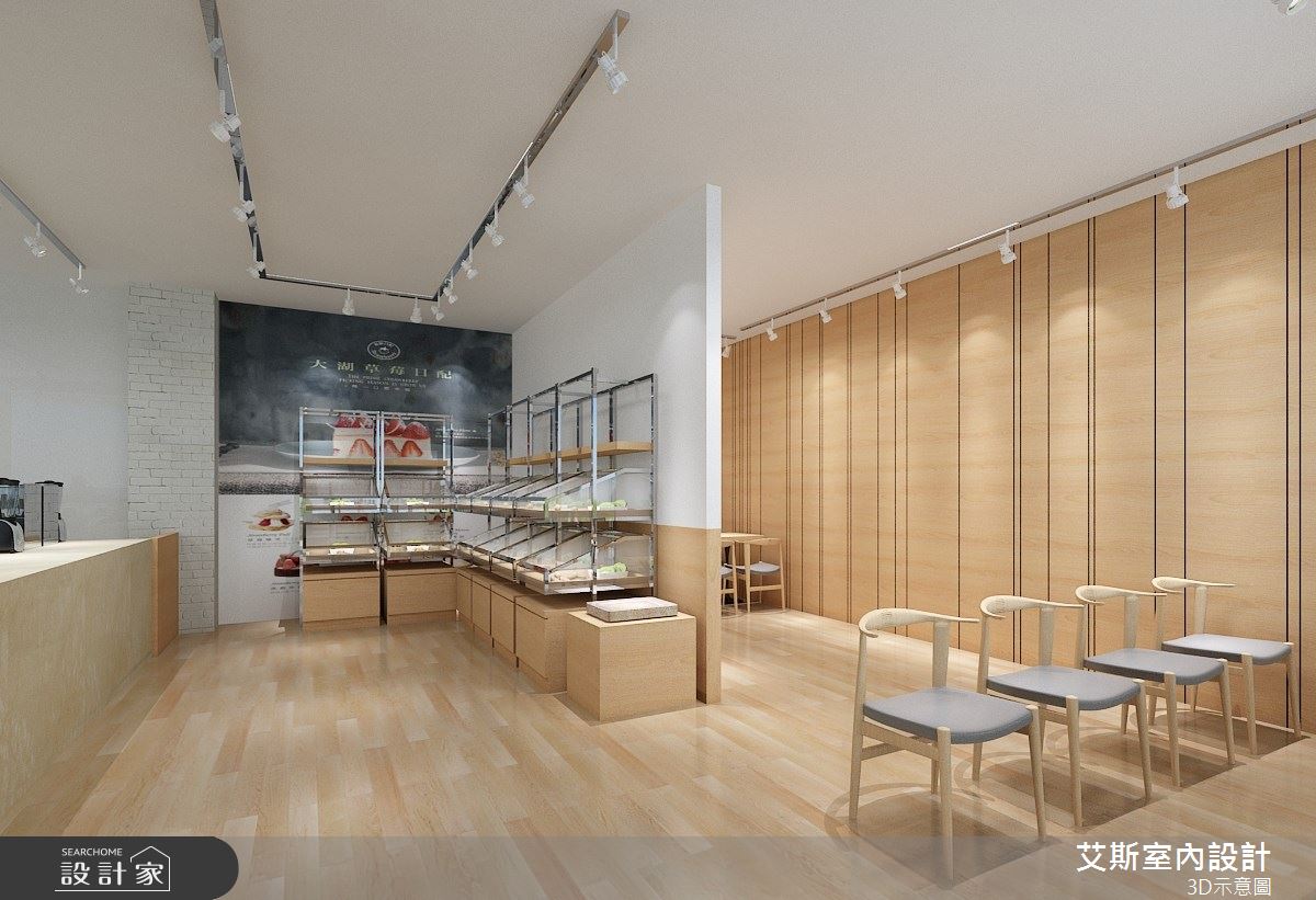 100坪新古屋(10年以下)＿北歐風商業空間案例圖片＿艾斯室內設計＿艾斯_金礦咖啡-台中學府店之2