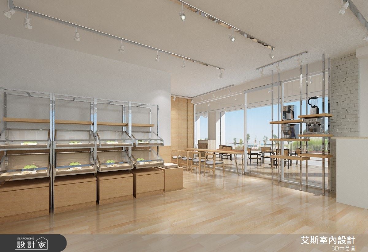 100坪新古屋(10年以下)＿北歐風商業空間案例圖片＿艾斯室內設計＿艾斯_金礦咖啡-台中學府店之3