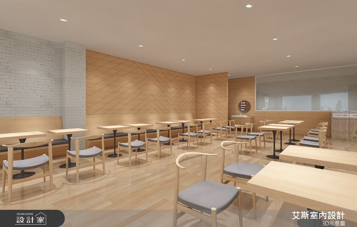 100坪新古屋(10年以下)＿北歐風商業空間案例圖片＿艾斯室內設計＿艾斯_金礦咖啡-台中學府店之4