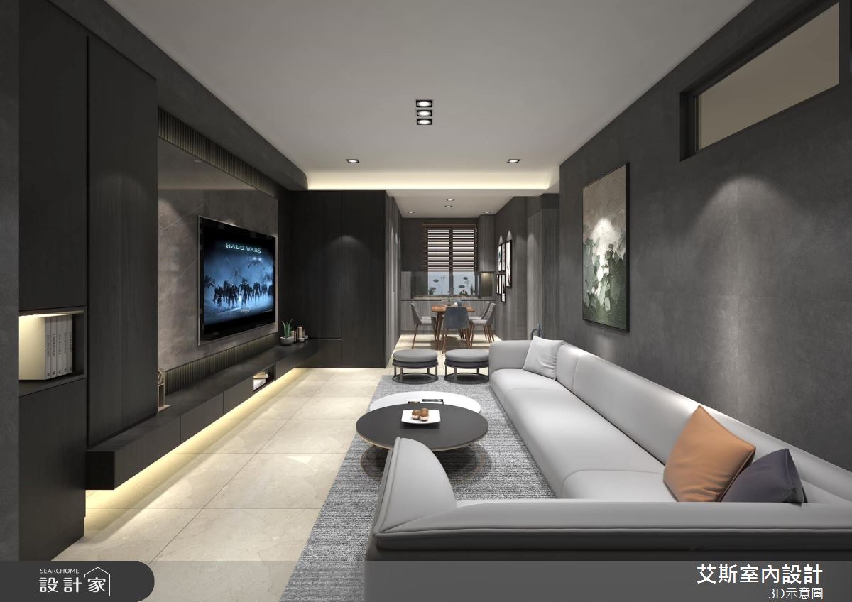 20坪新成屋(5年以下)＿現代風客廳餐廳案例圖片＿艾斯室內設計＿艾斯_22之4