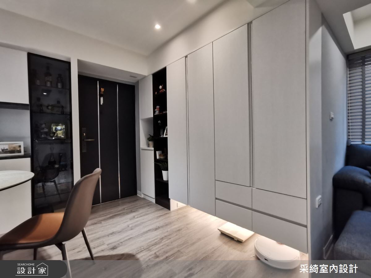 28坪老屋(31~40年)＿混搭風玄關案例圖片＿采綺室內設計＿采綺_音樂饗宴之1