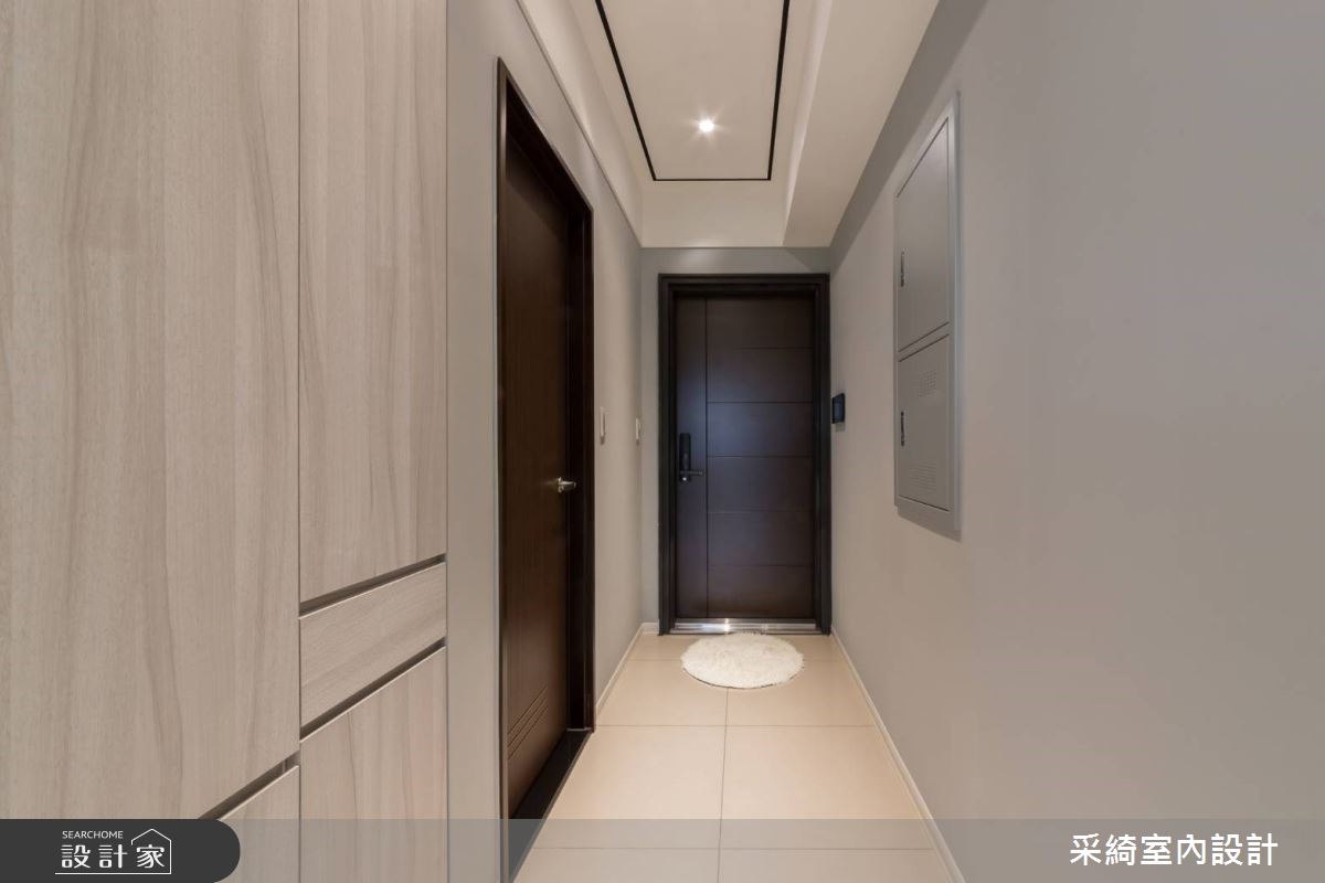 16坪新成屋(5年以下)＿混搭風玄關案例圖片＿采綺室內設計＿采綺_夢想新生活之1