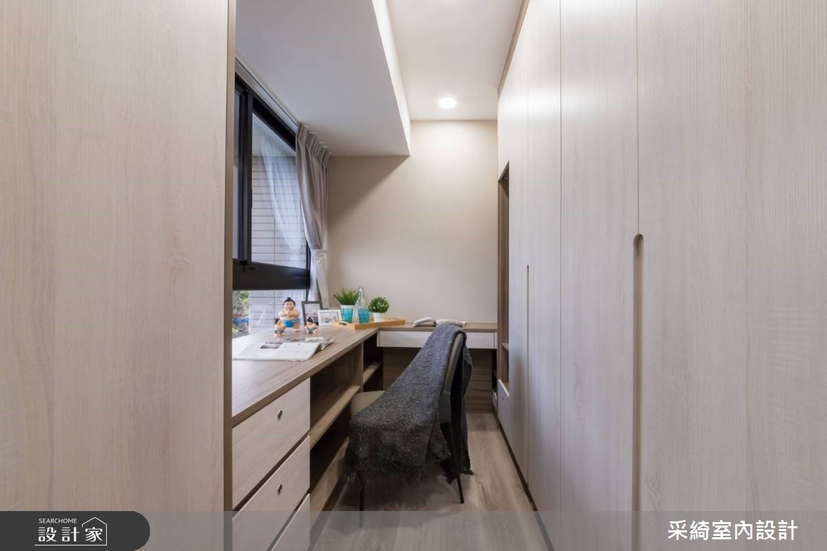 16坪新成屋(5年以下)＿混搭風書房儲藏室案例圖片＿采綺室內設計＿采綺_夢想新生活之19