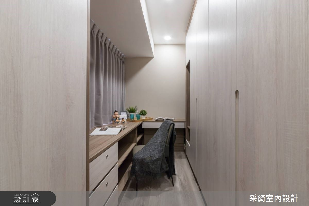 16坪新成屋(5年以下)＿混搭風書房儲藏室案例圖片＿采綺室內設計＿采綺_夢想新生活之21