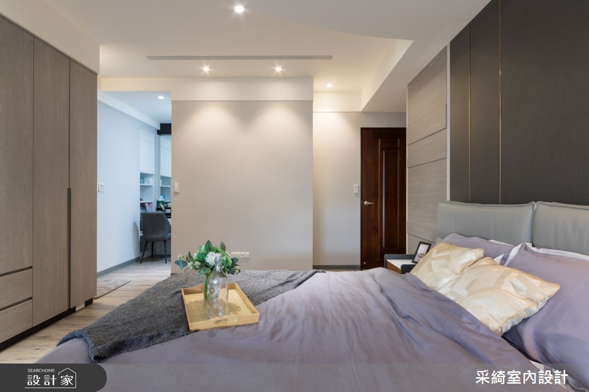 46坪新古屋(10年以下)＿混搭風臥室案例圖片＿采綺室內設計＿采綺_莫蘭迪之吻之29