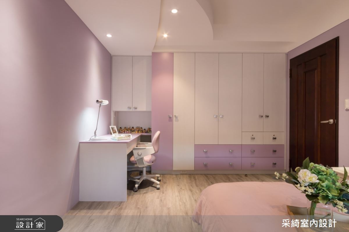 46坪新古屋(10年以下)＿混搭風兒童房兒童房客房案例圖片＿采綺室內設計＿采綺_莫蘭迪之吻之34