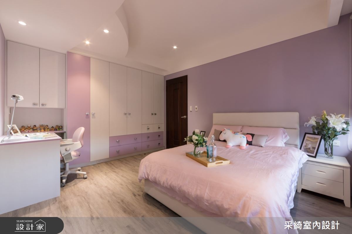 46坪新古屋(10年以下)＿混搭風兒童房兒童房客房案例圖片＿采綺室內設計＿采綺_莫蘭迪之吻之30