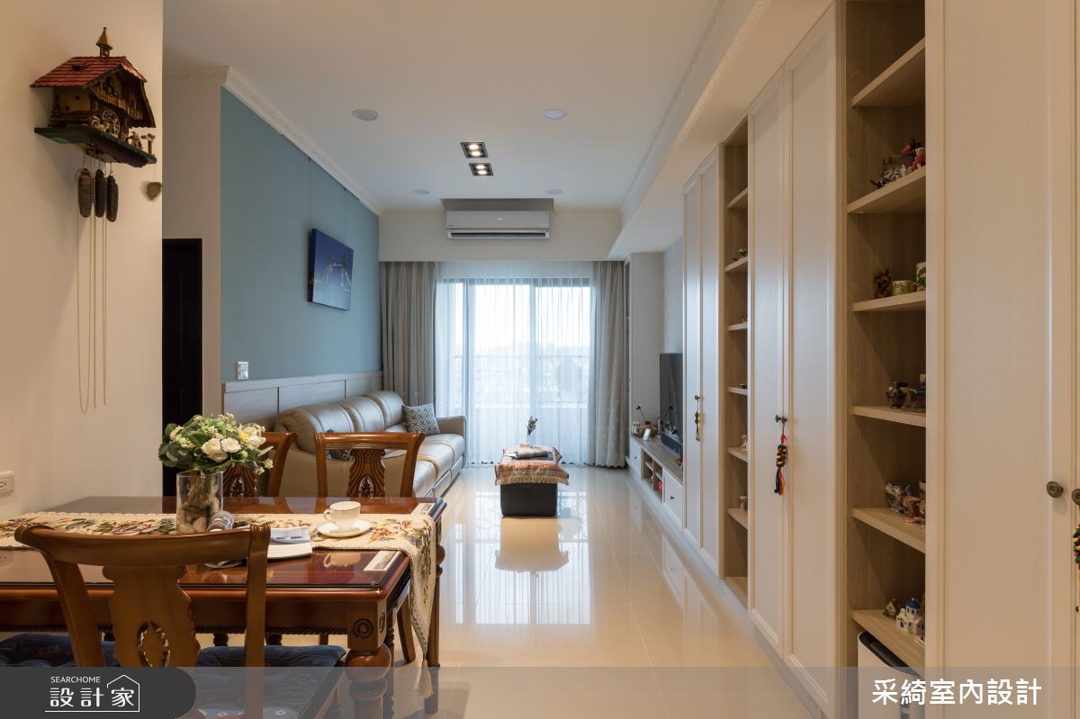 25坪新成屋(5年以下)＿新古典客廳餐廳案例圖片＿采綺室內設計＿采綺_女人的心願之3