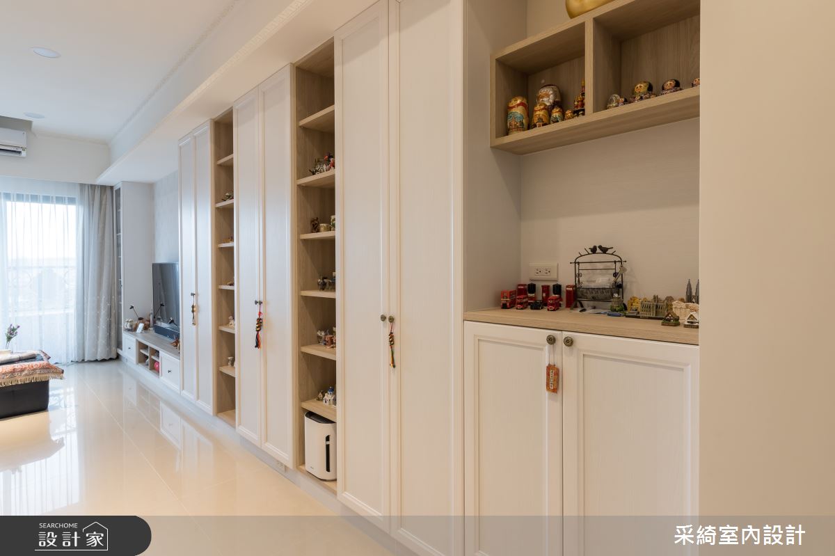 25坪新成屋(5年以下)＿新古典玄關客廳案例圖片＿采綺室內設計＿采綺_女人的心願之5