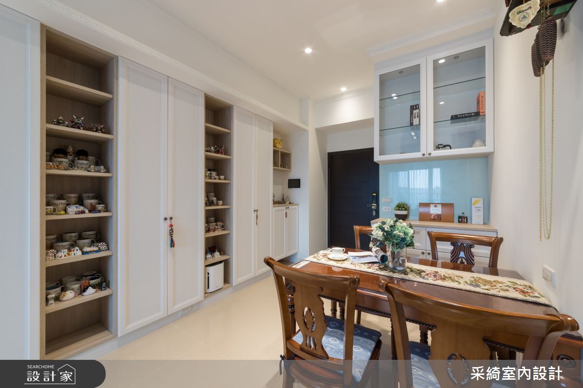 25坪新成屋(5年以下)＿新古典玄關餐廳案例圖片＿采綺室內設計＿采綺_女人的心願之1