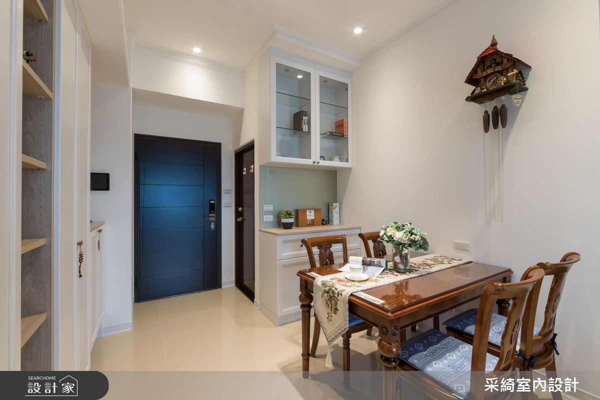 25坪新成屋(5年以下)＿新古典玄關餐廳案例圖片＿采綺室內設計＿采綺_女人的心願之2