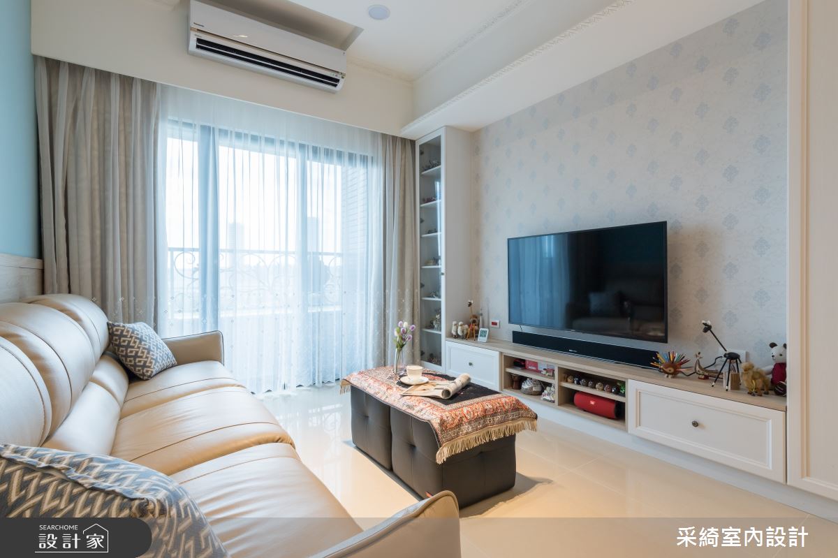 25坪新成屋(5年以下)＿新古典客廳案例圖片＿采綺室內設計＿采綺_女人的心願之6
