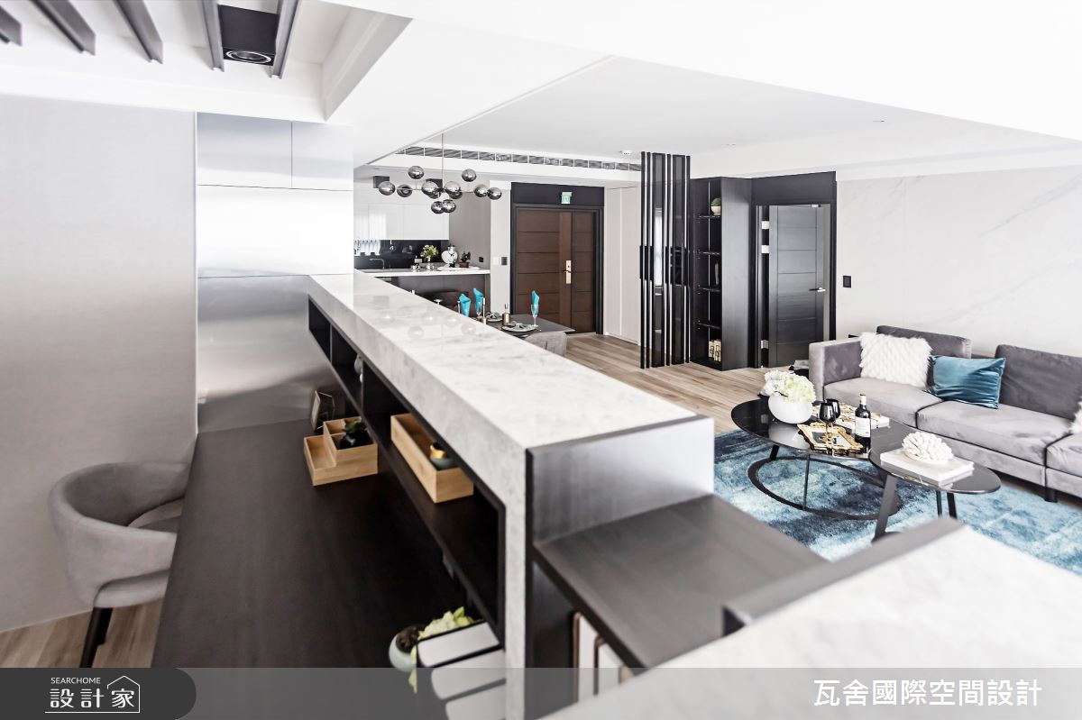 63坪預售屋＿現代風玄關客廳餐廳書房案例圖片＿瓦舍國際空間設計＿瓦舍_04之20
