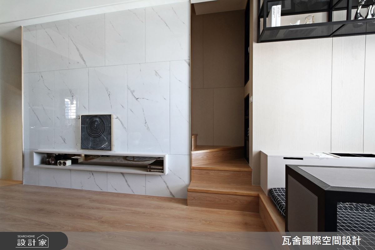 毛胚屋＿簡約風客廳樓梯多功能室案例圖片＿瓦舍國際空間設計＿瓦舍_05之6