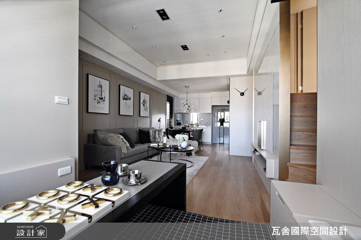 毛胚屋＿簡約風客廳餐廳廚房樓梯多功能室案例圖片＿瓦舍國際空間設計＿瓦舍_05之17