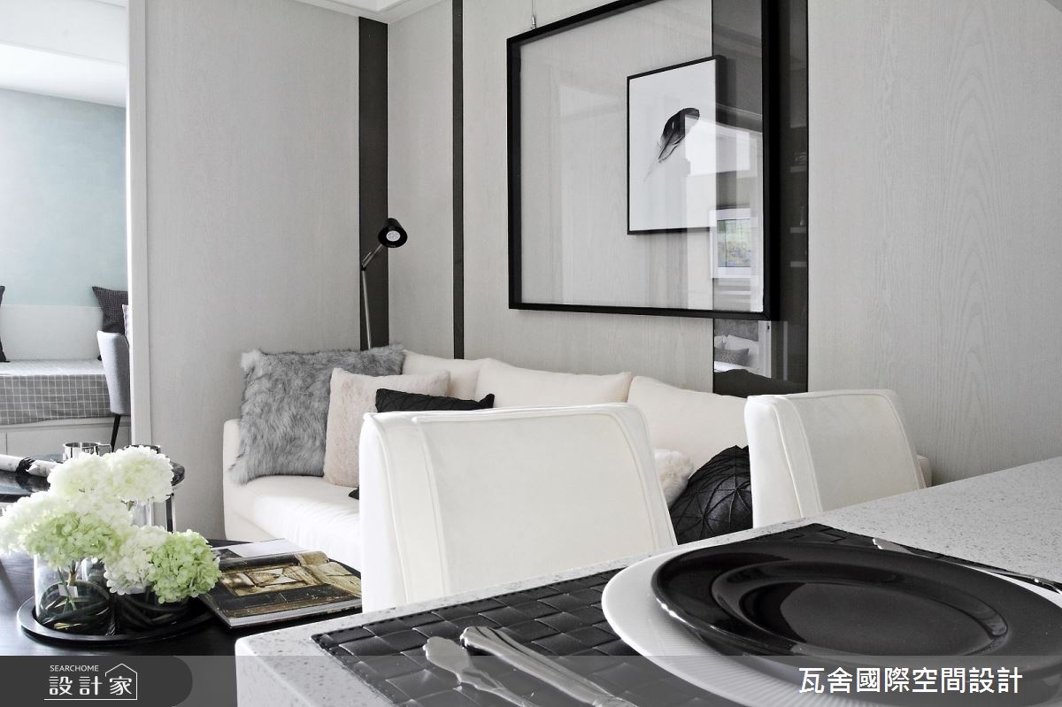 23坪毛胚屋＿現代風客廳餐廳中島案例圖片＿瓦舍國際空間設計＿瓦舍_09之12