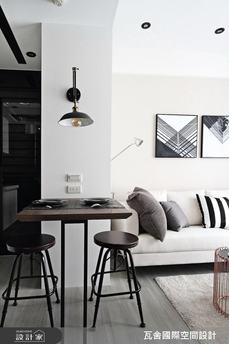 毛胚屋＿現代風客廳餐廳案例圖片＿瓦舍國際空間設計＿瓦舍_10之15