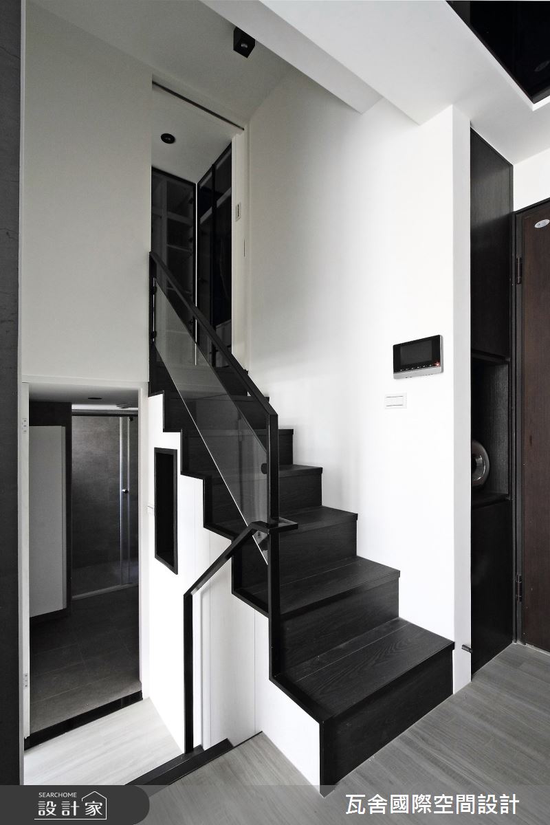 毛胚屋＿現代風客廳樓梯案例圖片＿瓦舍國際空間設計＿瓦舍_10之24