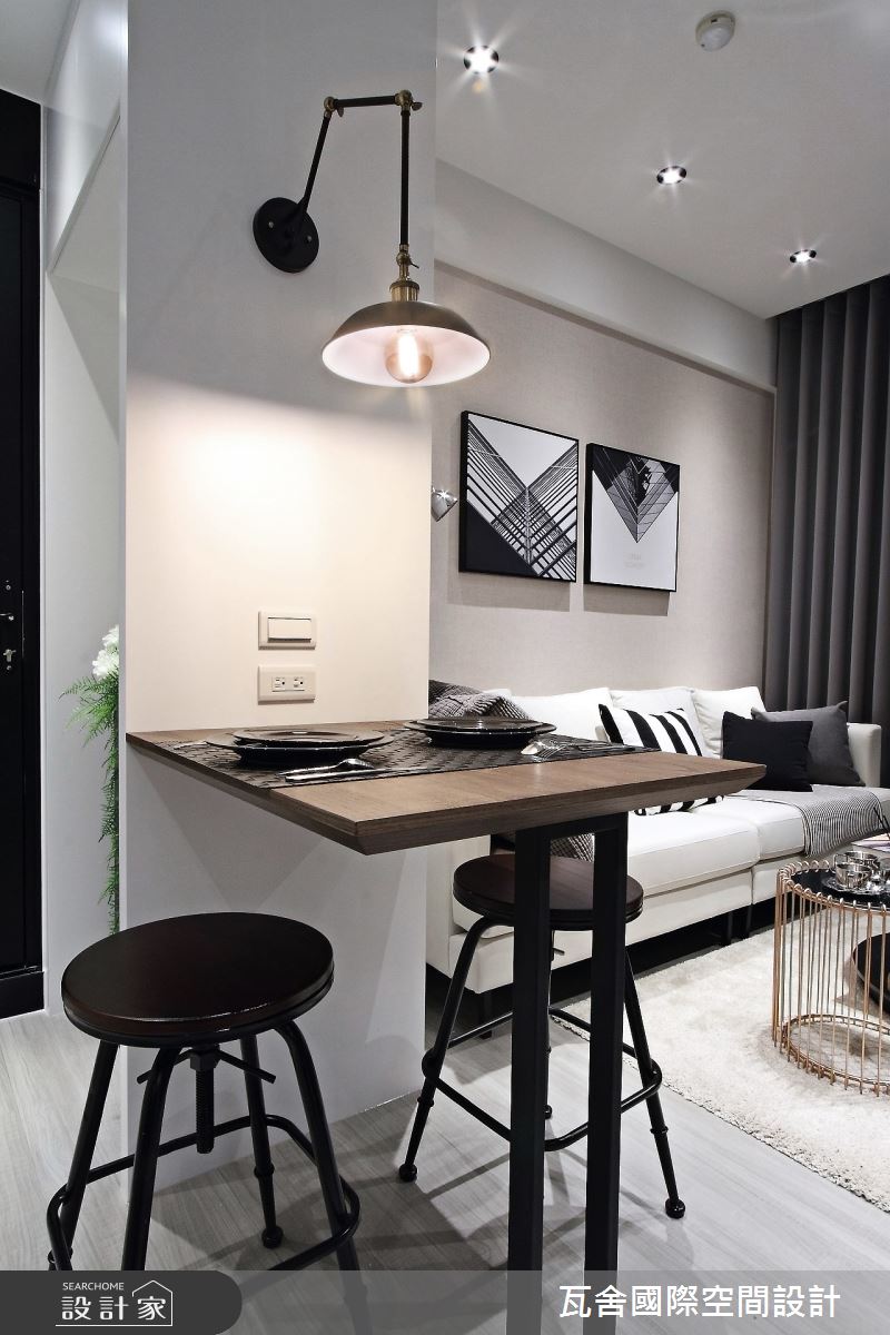 毛胚屋＿現代風客廳餐廳案例圖片＿瓦舍國際空間設計＿瓦舍_10之16