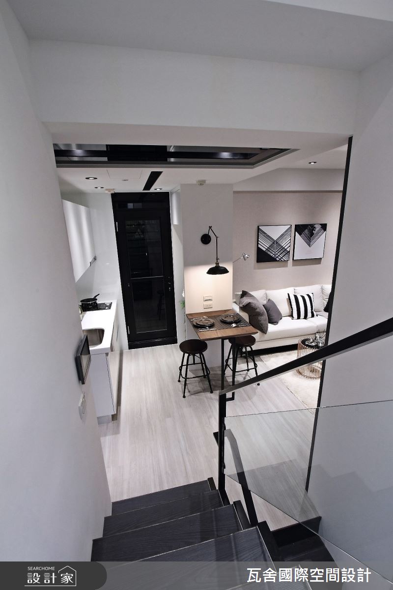 毛胚屋＿現代風客廳餐廳廚房樓梯案例圖片＿瓦舍國際空間設計＿瓦舍_10之25