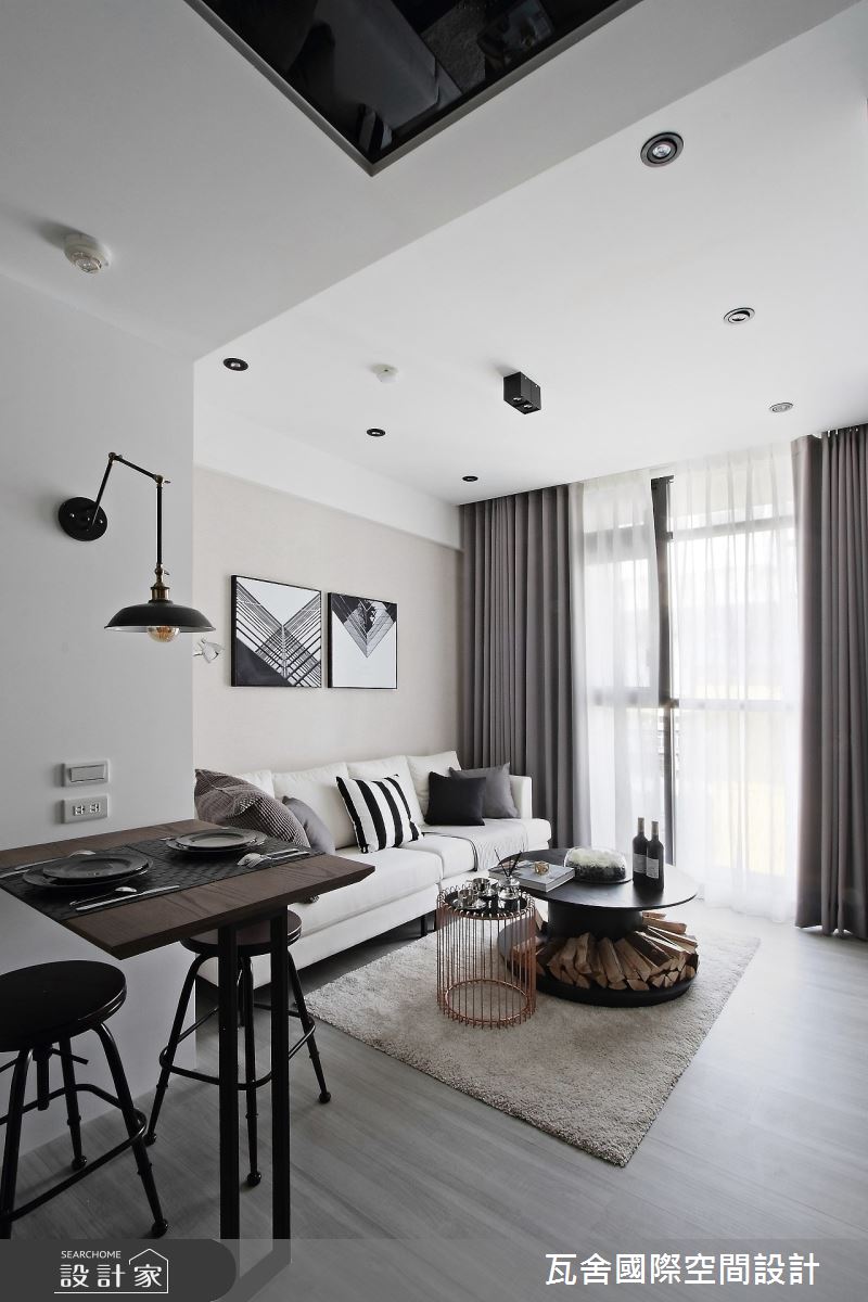 毛胚屋＿現代風客廳餐廳案例圖片＿瓦舍國際空間設計＿瓦舍_10之8