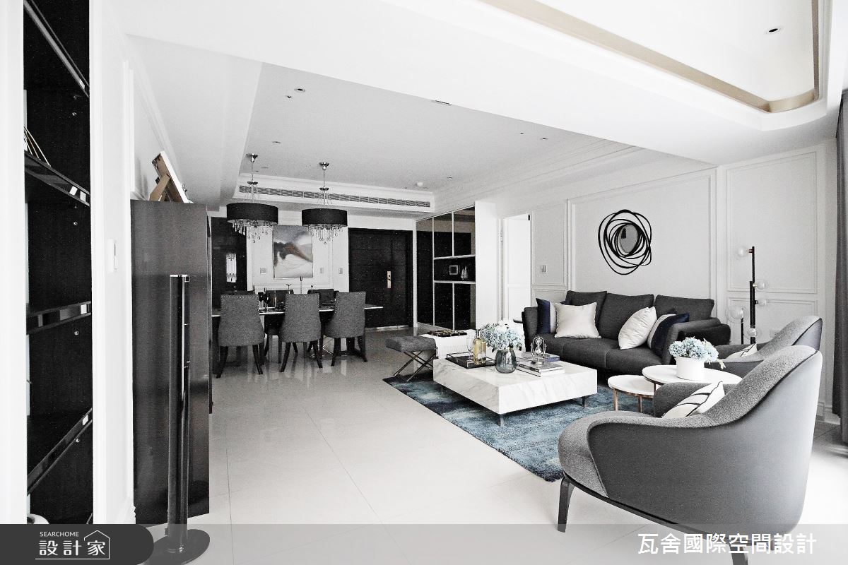 63坪預售屋＿新古典玄關客廳餐廳案例圖片＿瓦舍國際空間設計＿瓦舍_14之4
