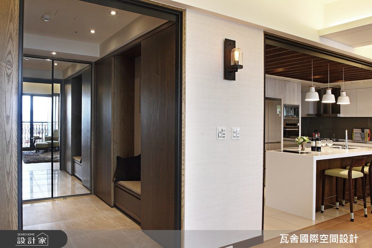 新古屋(10年以下)＿北歐風玄關廚房吧檯中島案例圖片＿瓦舍國際空間設計＿瓦舍_11之2