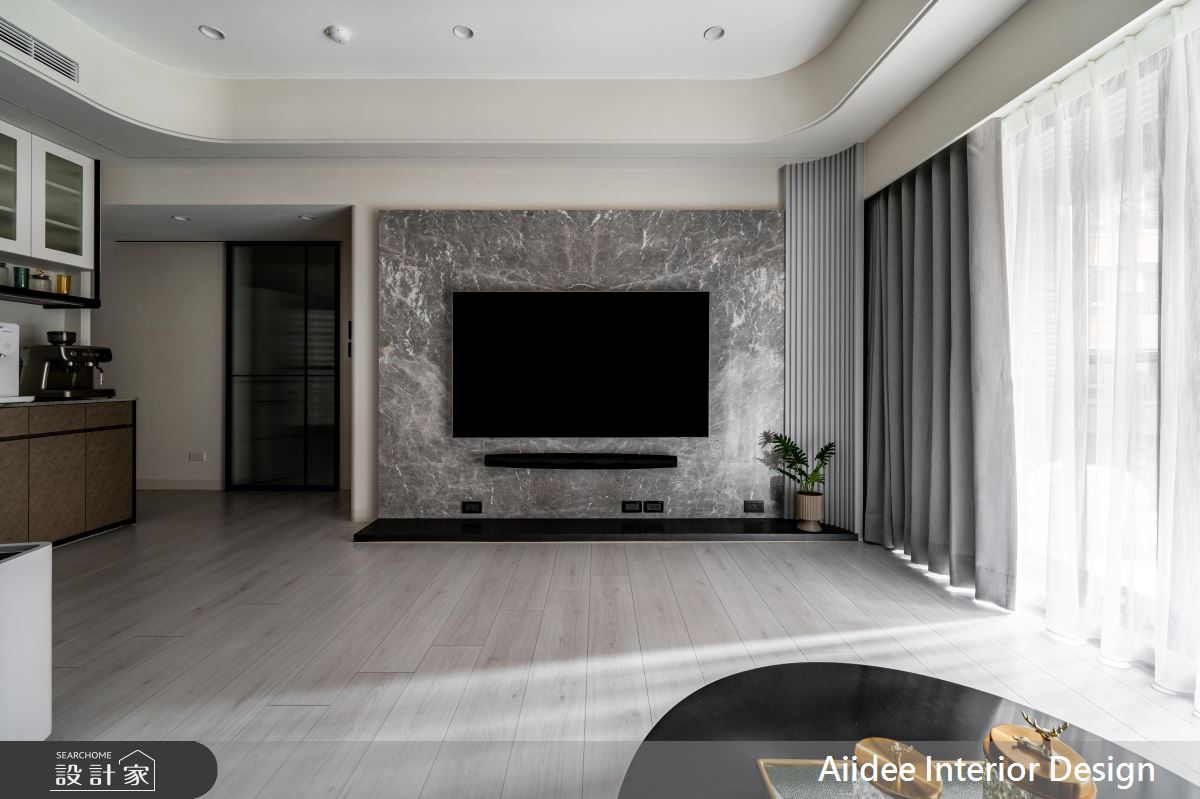 30坪新成屋(5年以下)＿現代輕奢風客廳案例圖片＿艾迪室內裝修設計有限公司 AIIDEE Design＿艾迪02_鼓山美術君御_30坪現代輕奢風_高雄室內設計之4