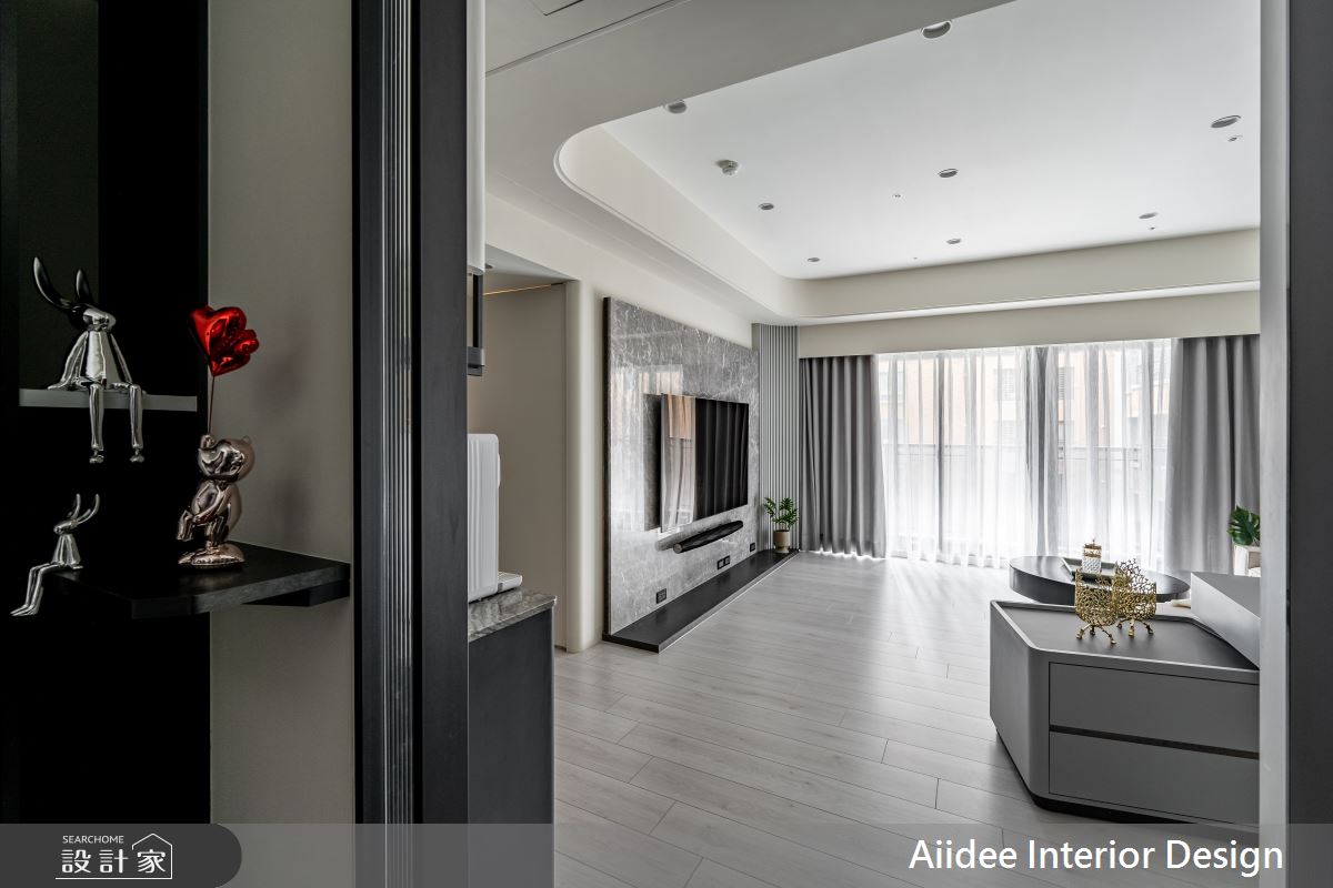 30坪新成屋(5年以下)＿現代輕奢風客廳案例圖片＿艾迪室內裝修設計有限公司 AIIDEE Design＿艾迪02_鼓山美術君御_30坪現代輕奢風_高雄室內設計之11