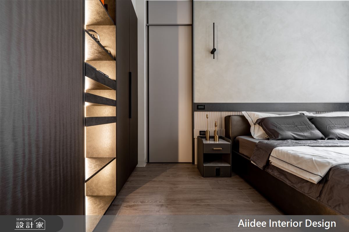 30坪新成屋(5年以下)＿現代輕奢風臥室案例圖片＿艾迪室內裝修設計有限公司 AIIDEE Design＿艾迪02_鼓山美術君御_30坪現代輕奢風_高雄室內設計之17